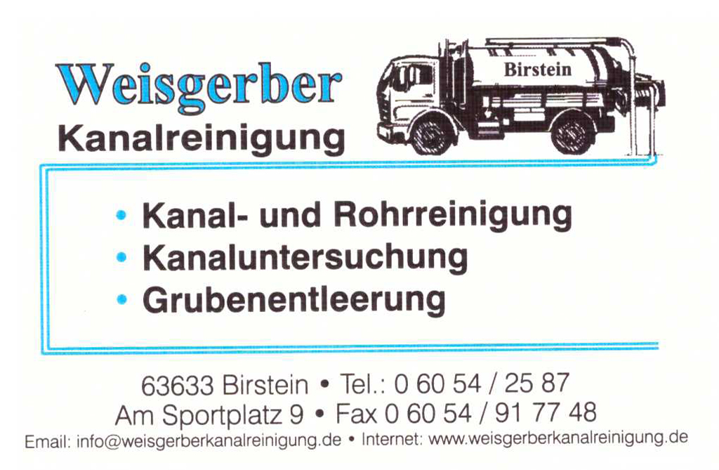 Weisgerber Kanalreinigung